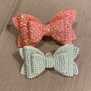straw topper bows